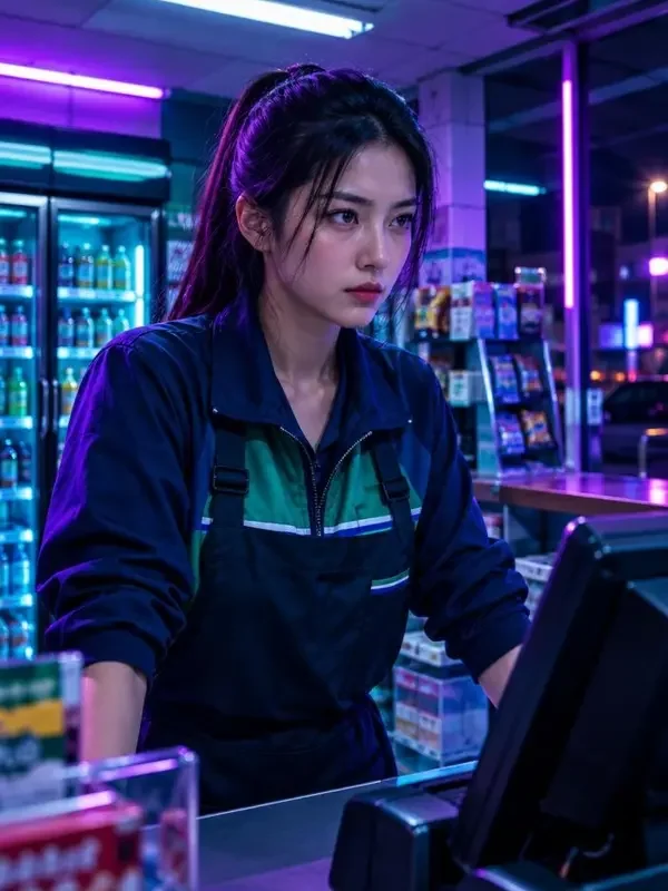 深夜便利店的新人封面